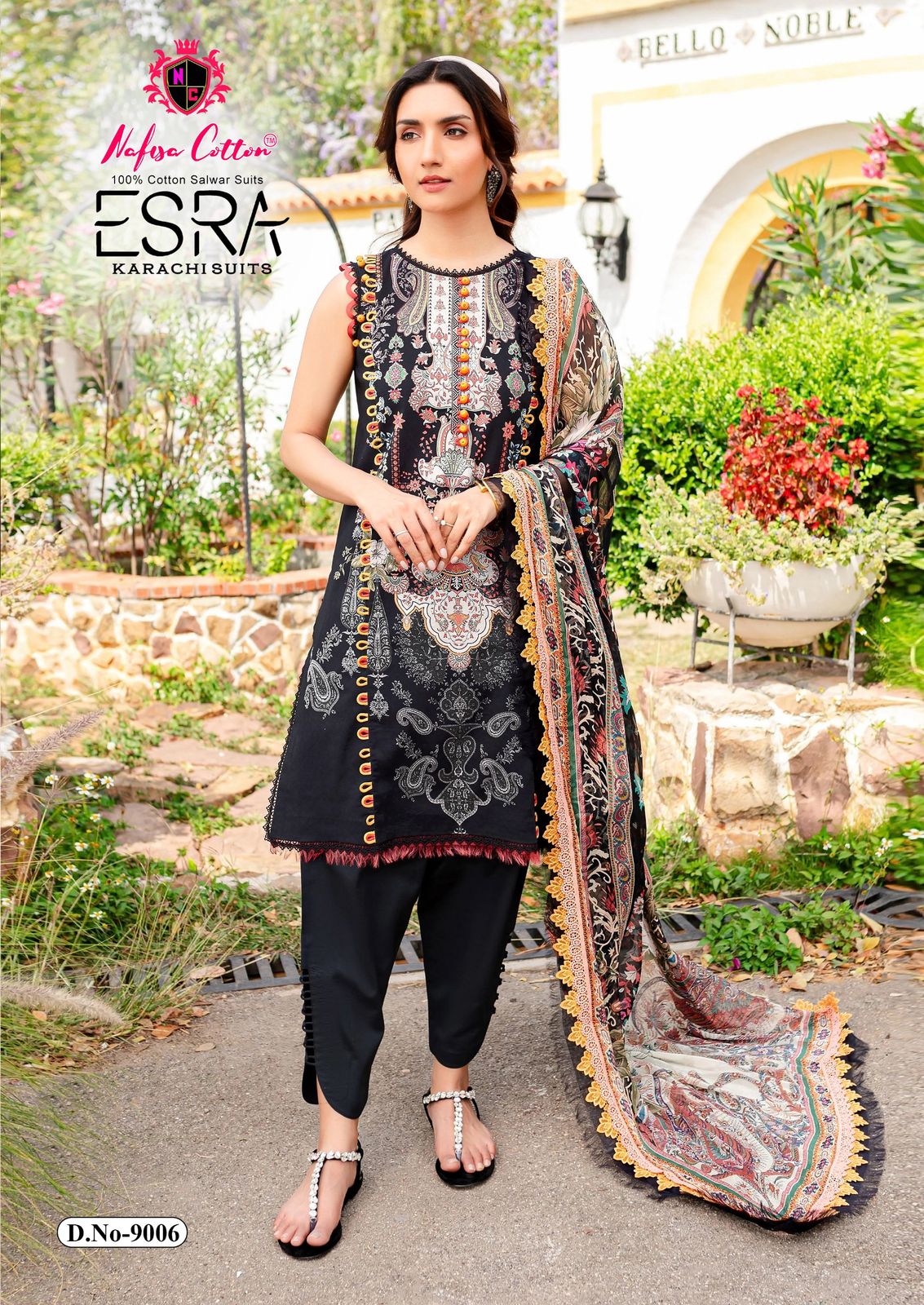 Esra Vol 9 By Nafisa Karachi Soft Cotton Printed Dress Material Online Wholesale